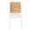 KONDELA Stohovateľná stolička, biela/béžová, RAVID TYP 1