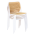 KONDELA Stohovateľná stolička, biela/béžová, RAVID TYP 1