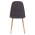 KONDELA Stolička, tmavohnedá/buk, LEGA NEW