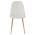 KONDELA Stolička, béžová Dulux Velvet látka/buk, LEGA NEW