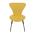 AUTRONIC CT-S8010 YEL2 Židle jídelní, žlutá látka, nohy černý kov