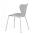 AUTRONIC CT-X7034 GREY Židle jídelní, šedý plast, čtyřnohá kvová podnož