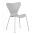 AUTRONIC CT-X7034 GREY Židle jídelní, šedý plast, čtyřnohá kvová podnož