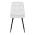 AUTRONIC DCL-X7015 WT2 Židle jídelní, bílá látka, čtyřnohá kovová podnož, černý mat