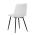 AUTRONIC DCL-X7015 WT2 Židle jídelní, bílá látka, čtyřnohá kovová podnož, černý mat