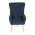 AUTRONIC AK-314 BLUE2 Křeslo, potah modrá manšestrová látka, dřevěné nohy, masiv kaučukovník