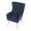 AUTRONIC AK-314 BLUE2 Křeslo, potah modrá manšestrová látka, dřevěné nohy, masiv kaučukovník
