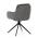 AUTRONIC DCH-P3174 GREY2 Židle jídelní, 180° otočný mechanismus, lanýžová voděodolná látka, černý ko