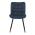 AUTRONIC HC-462 BLUE2 Židle jídelní, modrá látka, černé kovové nohy