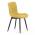 AUTRONIC HC-462 YEL2 Židle jídelní, žlutá látka, černé kovové nohy