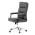 AUTRONIC KA-D8104 GREY Židle kancelářská, šedá ekokůže, kříž kov chromový, houpací mechanismus, čalo