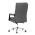 AUTRONIC KA-D8104 GREY Židle kancelářská, šedá ekokůže, kříž kov chromový, houpací mechanismus, čalo