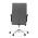 AUTRONIC KA-D8104 GREY Židle kancelářská, šedá ekokůže, kříž kov chromový, houpací mechanismus, čalo