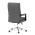 AUTRONIC KA-D8104 GREY Židle kancelářská, šedá ekokůže, kříž kov chromový, houpací mechanismus, čalo