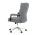 AUTRONIC KA-D8204 GREY2 Židle kancelářská, šedá látka, kříž kov chromový, houpací mechanismus, čalou