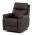 AUTRONIC TV-5874 BR Křeslo polohovací, eletrické, 3 motory, hnědá látka v dekoru broušené kůže.