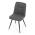 AUTRONIC DCL-V2052 GREY2 Židle jídelní, šedá látka, 360° otočný mechanismus, černý matný lak, kovové