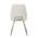 AUTRONIC DCL-W1174 CRM2 Židle jídelní, krémová látka, kovové nohy, broušená nerez.