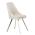 AUTRONIC DCL-W1174 CRM2 Židle jídelní, krémová látka, kovové nohy, broušená nerez.