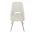 AUTRONIC DCL-W1174 CRM2 Židle jídelní, krémová látka, kovové nohy, broušená nerez.