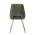 AUTRONIC DCL-W1174 GRN2 Židle jídelní, zelená látka, kovové nohy, broušená nerez.