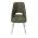 AUTRONIC DCL-W1174 GRN2 Židle jídelní, zelená látka, kovové nohy, broušená nerez.