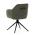 AUTRONIC HC-536 GRN2 Židle jídelní a konferenční, zelená látka, černé kovové nohy, otočný mechanismu