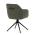 AUTRONIC HC-536 GRN2 Židle jídelní a konferenční, zelená látka, černé kovové nohy, otočný mechanismu