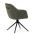 AUTRONIC HC-536 GRN2 Židle jídelní a konferenční, zelená látka, černé kovové nohy, otočný mechanismu