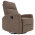 KONDELA Relaxačné otočné kreslo, sivohnedá Taupe, MEKENZI