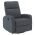 KONDELA Relaxačné otočné kreslo, sivá, MEKENZI