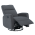 KONDELA Relaxačné otočné kreslo, sivá, MEKENZI