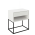 KONDELA Nočný/príručný stolík, biela/čierna, ARTI TYP 2