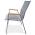 AUTRONIC AZC-S1050 GREY Židle zahradní šedý textilen, šedá kovová konstrukce, područky polywood v de