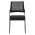 KONDELA Stohovateľná stolička, čierna, BARIS