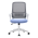 KONDELA Kancelárske kreslo, neomint-svetlomodrá/sivá/biela, SALOMO TYP 1