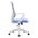 KONDELA Kancelárske kreslo, neomint-svetlomodrá/sivá/biela, SALOMO TYP 1