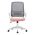 KONDELA Kancelárske kreslo, ružová/sivá/biela, SALOMO TYP 1