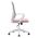 KONDELA Kancelárske kreslo, ružová/sivá/biela, SALOMO TYP 1