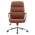 KONDELA Kancelárske kreslo, hnedá camel/chróm, ADMON