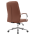 KONDELA Kancelárske kreslo, hnedá camel/chróm, ADMON