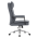 KONDELA Kancelárske kreslo, sivá ekokoža/chróm, KAHIL