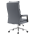 KONDELA Kancelárske kreslo, sivá ekokoža/chróm, KAHIL