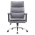 KONDELA Kancelárske kreslo, sivá/chróm, ZAVIER