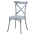 KONDELA Stohovateľná stolička, sivá, SAVITA