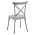KONDELA Stohovateľná stolička, sivá, SAVITA