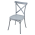 KONDELA Stohovateľná stolička, sivá, SAVITA