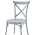KONDELA Stohovateľná stolička, sivá, SAVITA