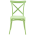 KONDELA Stohovateľná stolička, zelená, SAVITA