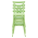 KONDELA Stohovateľná stolička, zelená, SAVITA